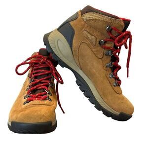 Columbia Newton Ridge Plus Waterproof Amped Hiking Boots Elk/Mountain Red Sz 6.5